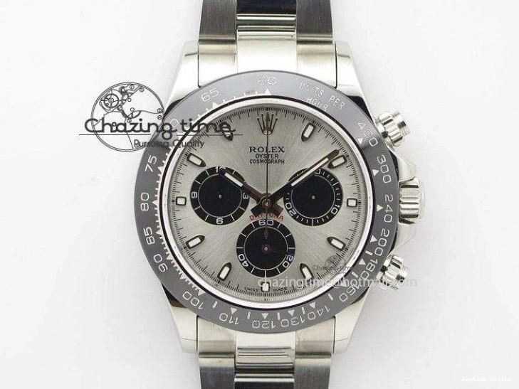 0402 WellDesigned Daytona SS YG Ceramic Bezel JH Best Edition Sliver Gray Dial On SS YG Bracelet A 3532